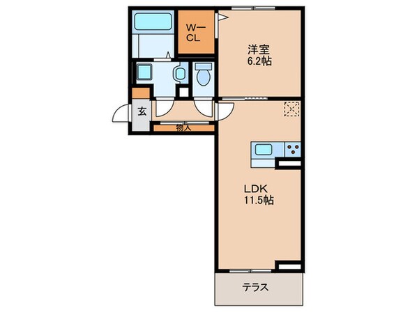 仮)Ｄ－ｒｏｏｍ名駅　Ｃ棟の物件間取画像